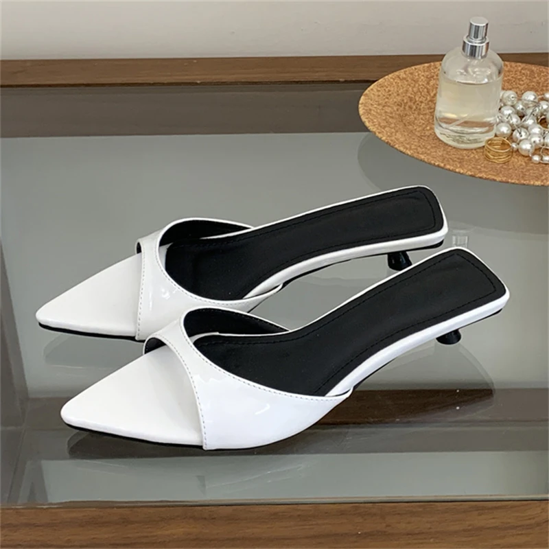 Aneikeh Summer Silver Pointed  - Kitten Heel Women review and price