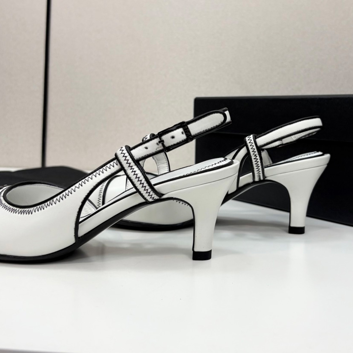2026 Women's Leather Contrast  - Kitten Heel Women review and price