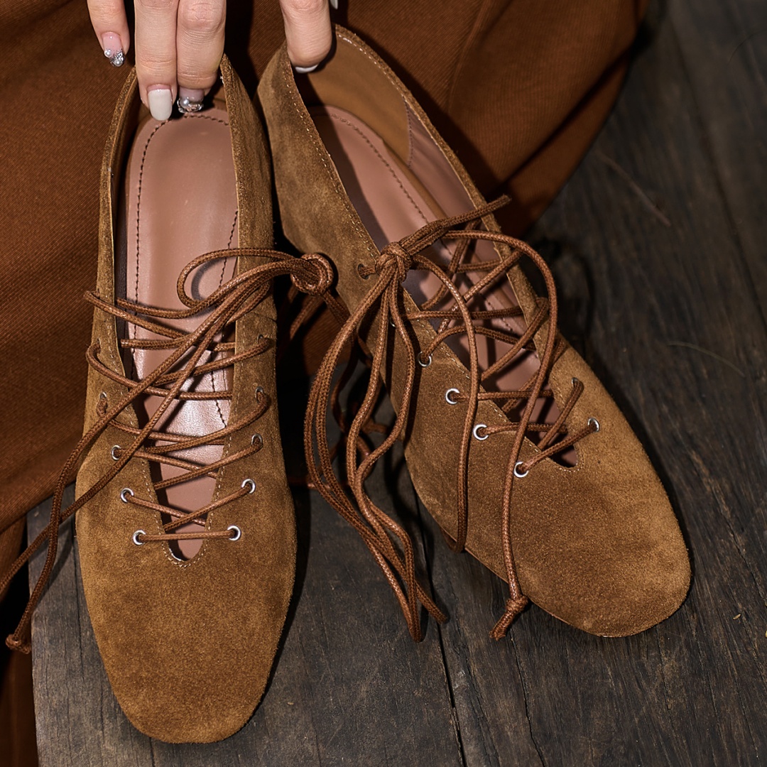 Women's natural suede leather  - Kitten Heel Women review and price