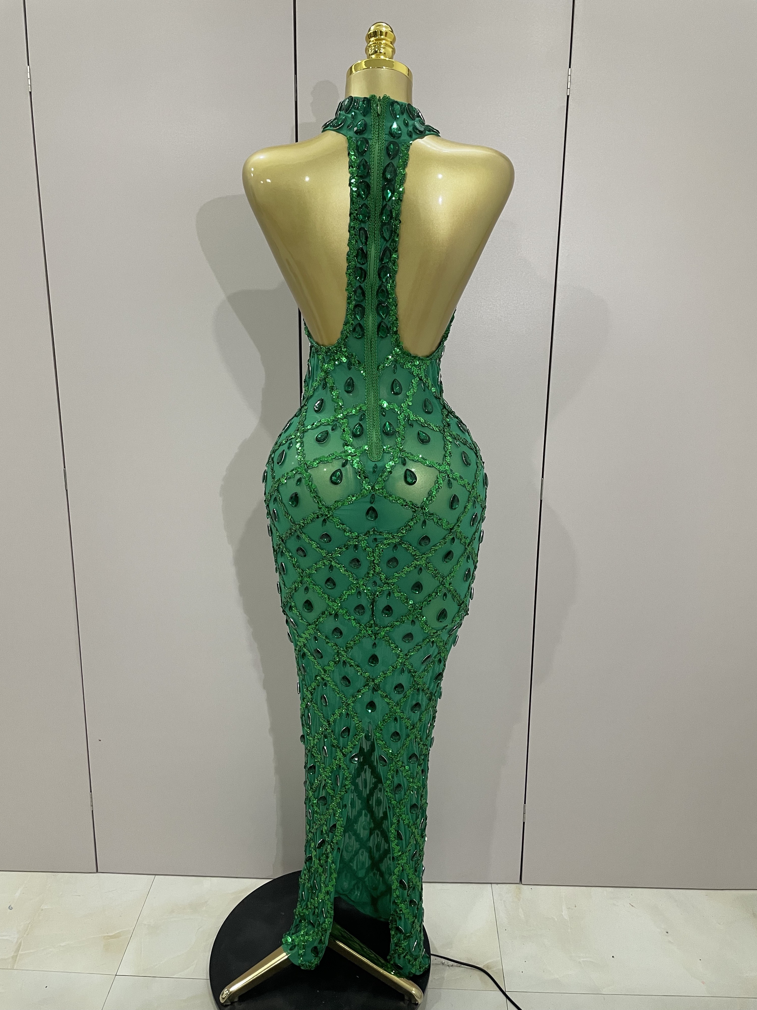 2025 New Shiny Diamond Sequins - Women'S Green Formal Wear review and price