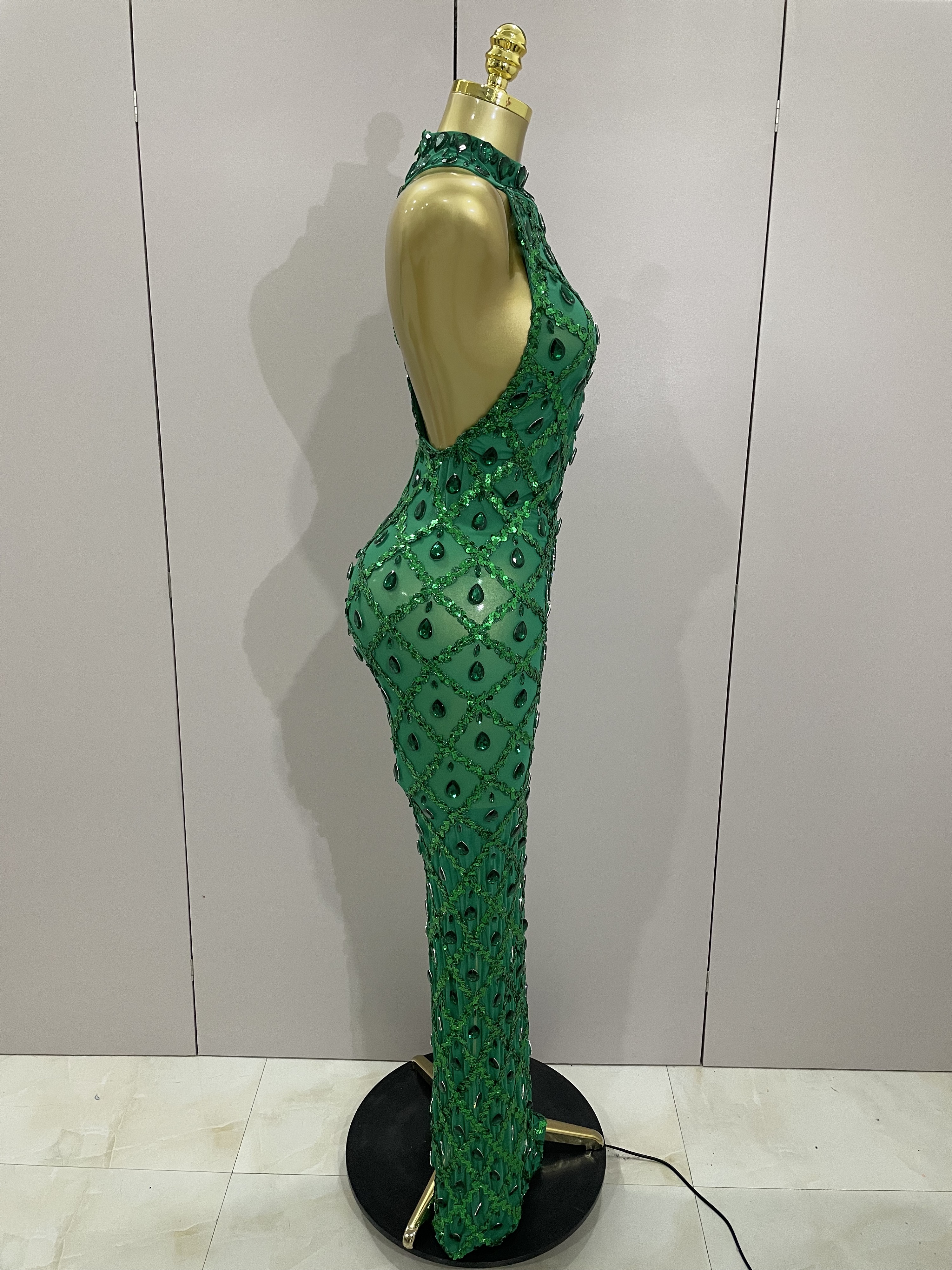 2025 New Shiny Diamond Sequins - Women'S Green Formal Wear review and price