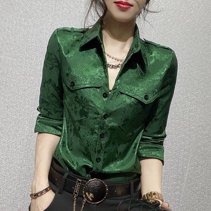 Female Tops Spring and Autumn  - Women'S Green Formal Wear review and price