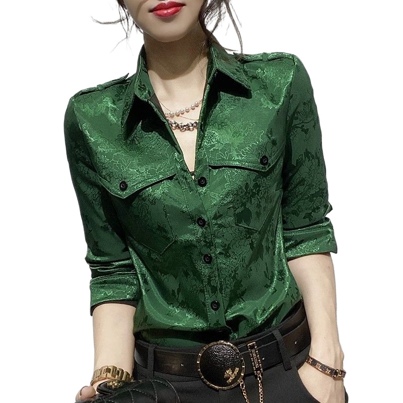 Female Tops Spring and Autumn  - Women'S Green Formal Wear review and price
