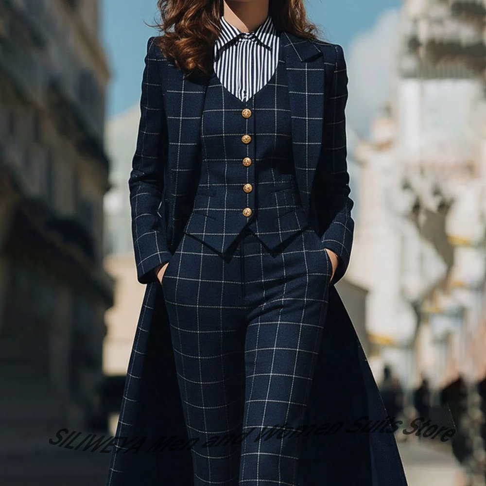 Sophisticated Navy Blue Women' - Women'S Formal Wear Pants Suit review and price