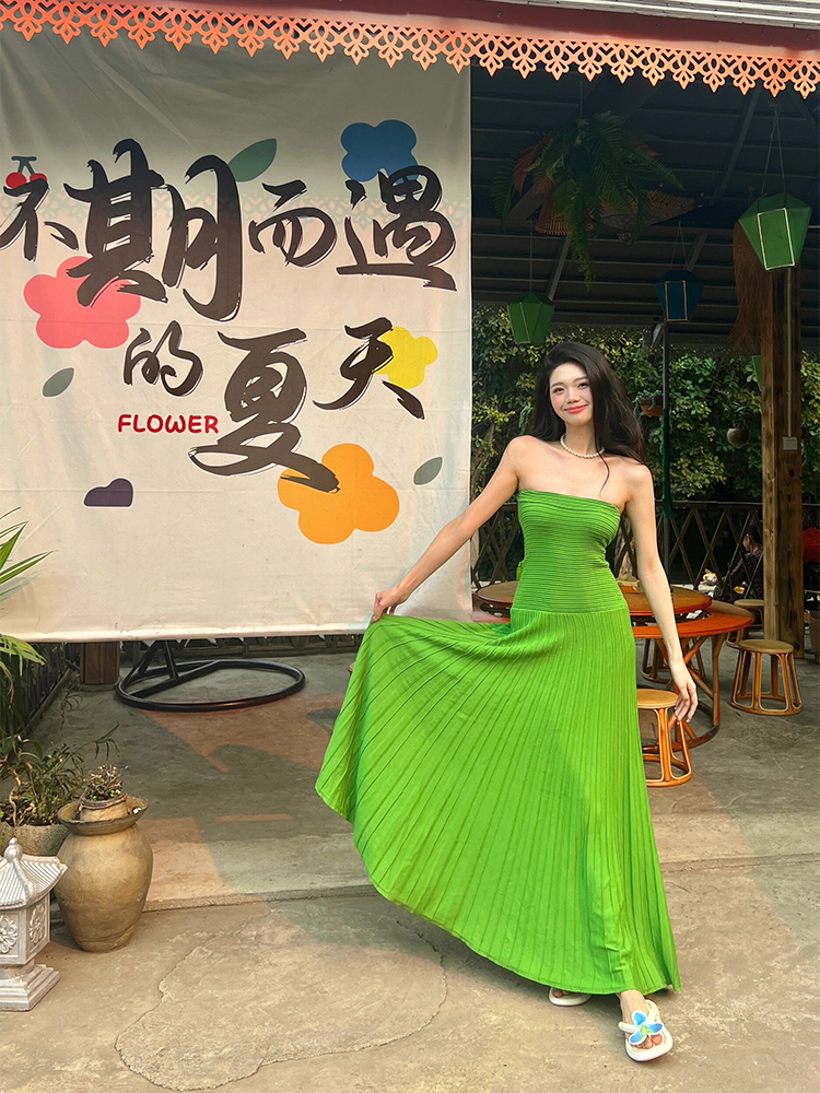 Strapless Long Dresses Summer  - Women'S Green Formal Wear review and price