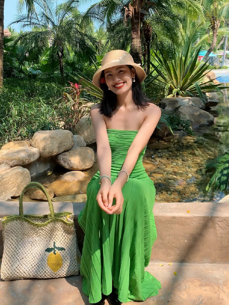 Strapless Long Dresses Summer  - Women'S Green Formal Wear review and price