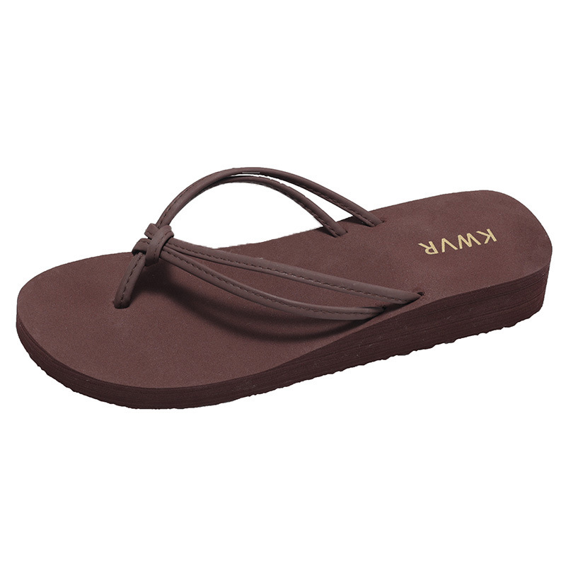 Women Brown Flip Flops Summer  - Kitten Heel Women review and price