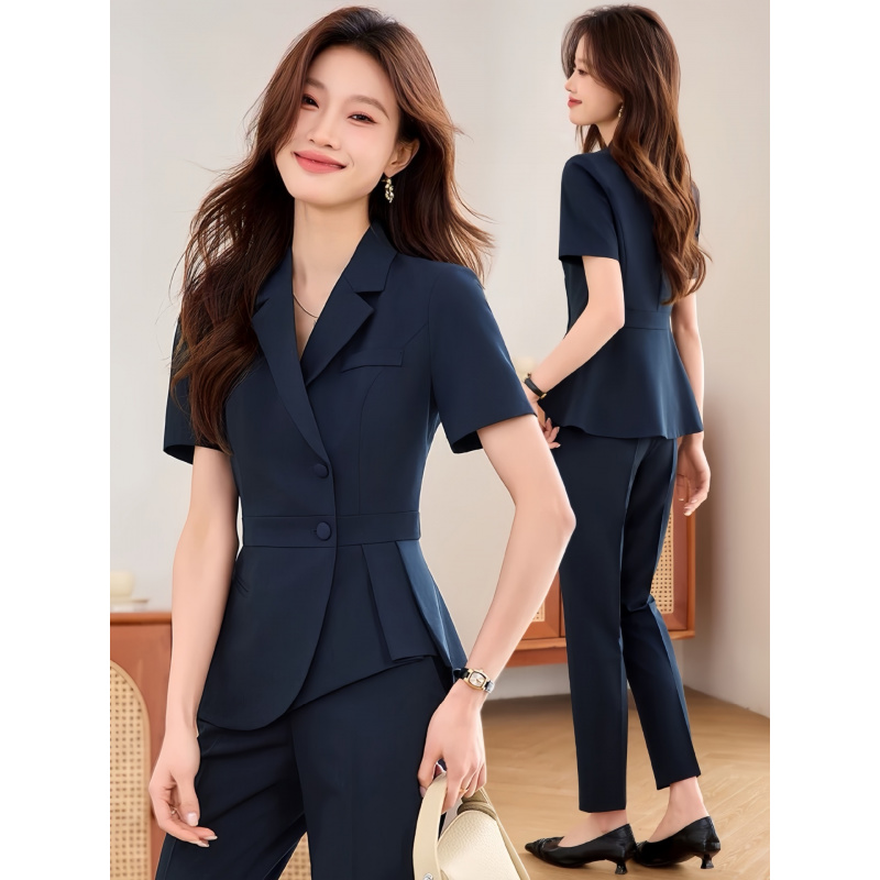 Navy blue women's thin profess - Women'S Formal Wear Pants Suit review and price
